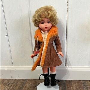 Vintage 1960s Furga doll in original outfit